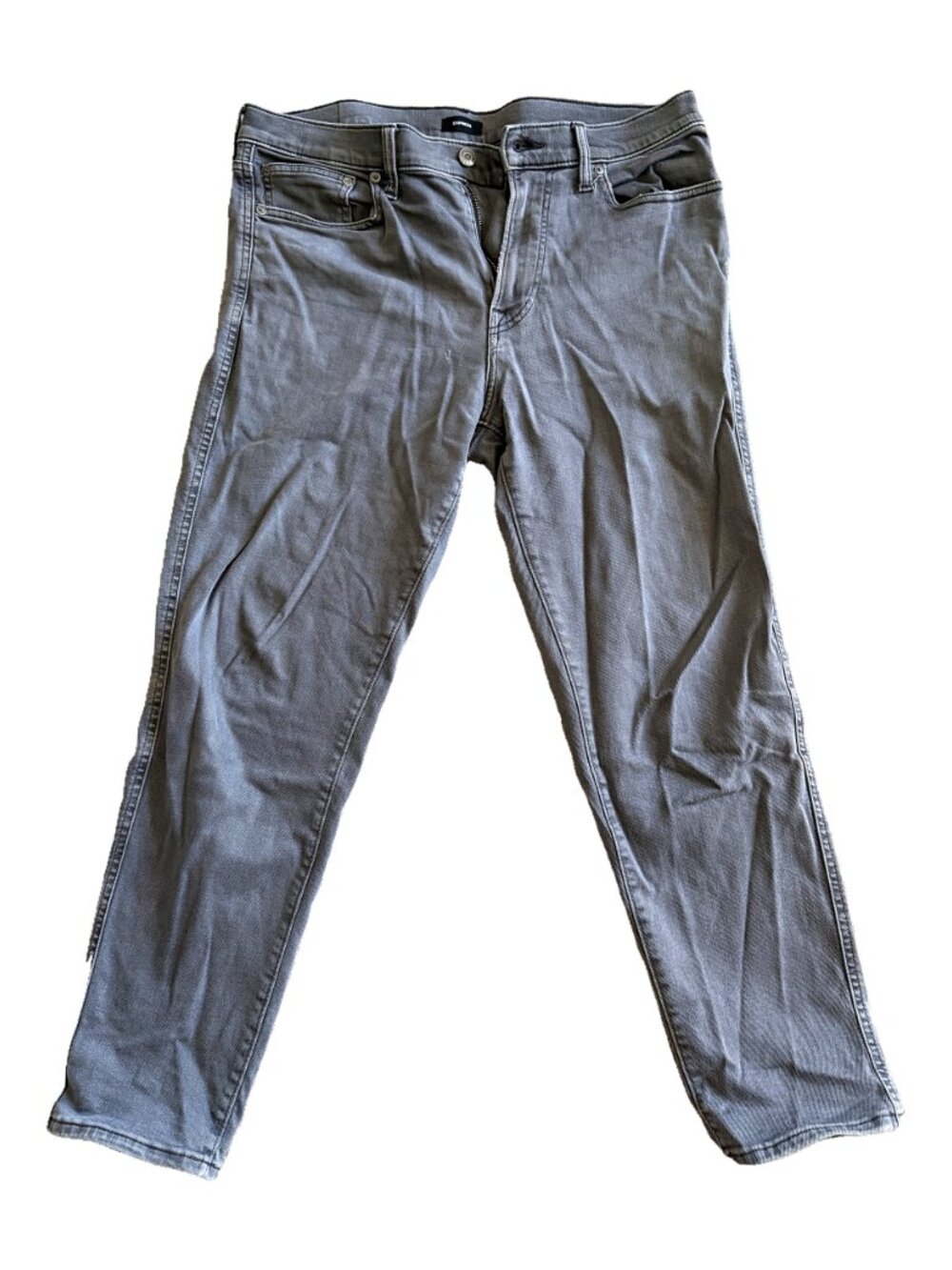 Express Athletic Slim Hyper Stretch Jeans Men's 32x30 Gray Stretch Denim